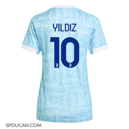 Zenski Nogometni Dres Juventus Kenan Yildiz #10 Gostujuci 2025-26 Kratak Rukav